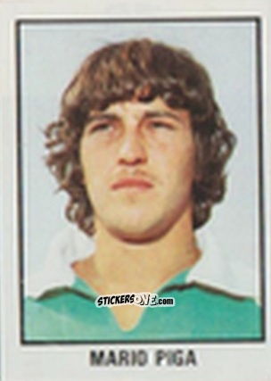 Figurina Mario Piga - Calcio Flash 1981 n. 25 - Edizioni Flash