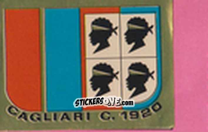 Sticker Scudetto Cagliari - Calcio Flash 1981 n. SC7 - Edizioni Flash