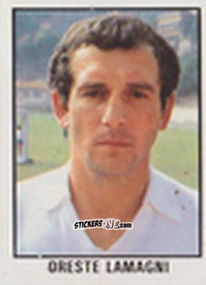 Cromo Oreste Lamagni - Calcio Flash 1981 n. 63 - Edizioni Flash