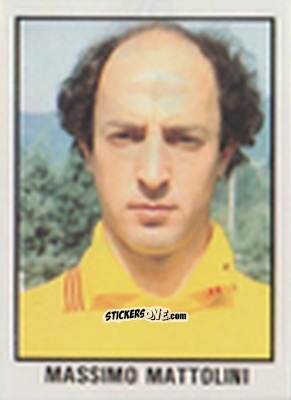 Cromo Massimo Mattolini - Calcio Flash 1981 n. 76 - Edizioni Flash