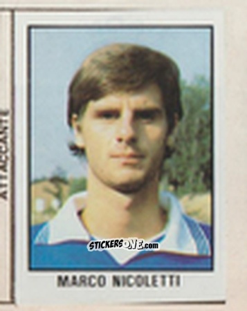 Cromo Marco Nicoletti - Calcio Flash 1981 n. 104 - Edizioni Flash