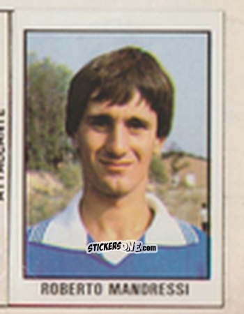 Sticker Roberto Mandressi - Calcio Flash 1981 n. 105 - Edizioni Flash