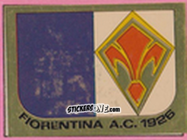 Cromo Scudetto Fiorentina - Calcio Flash 1981 n. SC10 - Edizioni Flash