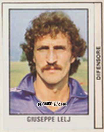 Figurina Giuseppe Lelj - Calcio Flash 1981 n. 108 - Edizioni Flash