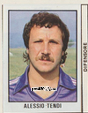 Cromo Alessio Tendi - Calcio Flash 1981 n. 110 - Edizioni Flash