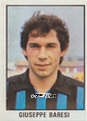 Sticker Giuseppe Baresi - Calcio Flash 1981 n. 124 - Edizioni Flash