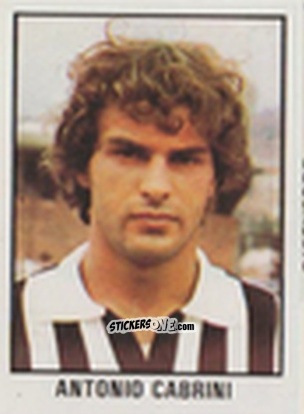 Sticker Antonio Cabrini - Calcio Flash 1981 n. 139 - Edizioni Flash