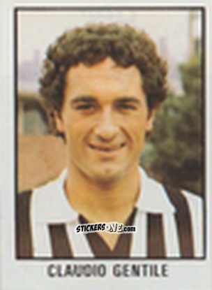 Figurina Claudio Gentile - Calcio Flash 1981 n. 140 - Edizioni Flash