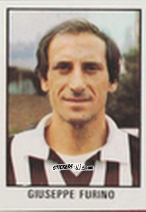 Sticker Giuseppe Furino - Calcio Flash 1981 n. 144 - Edizioni Flash
