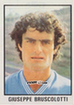 Sticker Giuseppe Bruscolotti - Calcio Flash 1981 n. 153 - Edizioni Flash