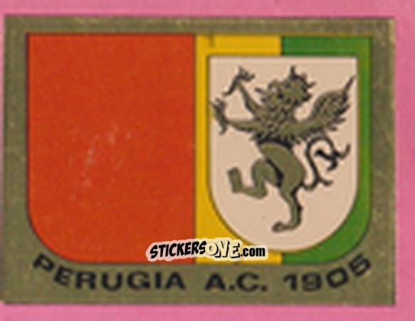 Sticker Scudetto Perugia - Calcio Flash 1981 n. SC14 - Edizioni Flash
