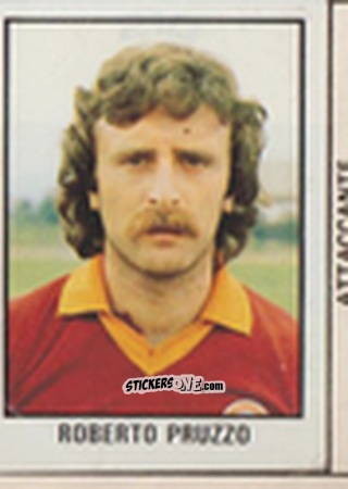 Cromo Roberto Pruzzo - Calcio Flash 1981 n. 210 - Edizioni Flash