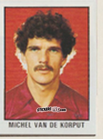 Cromo Michel van de Korput - Calcio Flash 1981 n. 216 - Edizioni Flash
