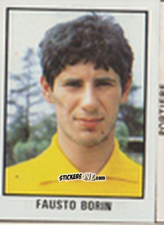 Figurina Fausto Borin - Calcio Flash 1981 n. 227 - Edizioni Flash