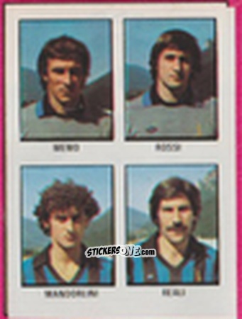 Figurina Maurizio Memo / Maurizio Rossi / Andrea Mandrolini / Gian Filippo Reali - Calcio Flash 1981 n. 241 - Edizioni Flash