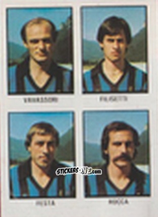 Figurina Giovanni Vavassori / Daniele Filisetti / Battista Festa / Antonio Rocca - Calcio Flash 1981 n. 242 - Edizioni Flash