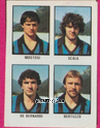 Cromo Walter Mostosi / Augusto Scala / Carlo De Bernardi / Ezio Bertuzzo - Calcio Flash 1981 n. 243 - Edizioni Flash