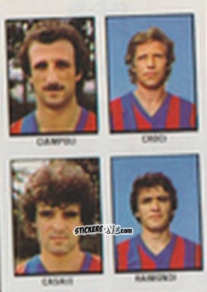 Figurina Francesco Ciampoli / Elisio Croci / Pasquale Casale / Aldo Raimondi - Calcio Flash 1981 n. 248 - Edizioni Flash