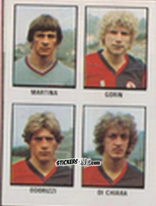 Cromo Silvano Martina / Fabrizio Gorin / Carlo Odorizzi / Stefano Di Chiara - Calcio Flash 1981 n. 256 - Edizioni Flash