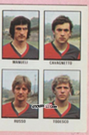 Cromo Luigi Manueli / Ezio Cavagnetto / Roberto Russo / Enrico Todesco - Calcio Flash 1981 n. 258 - Edizioni Flash