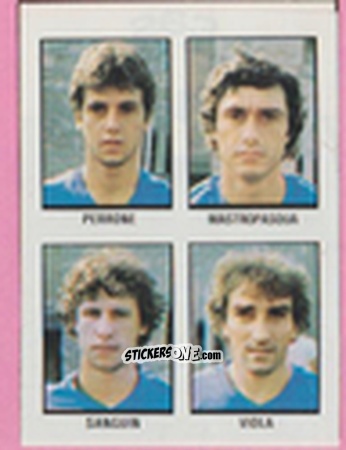 Figurina Carlo Perrone / Giorgio Mastropasqua / Dario Sanguin / Fernando Viola - Calcio Flash 1981 n. 263 - Edizioni Flash