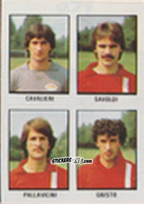 Figurina Enrico Cavalieri / Alfredo Savoldi / Giuseppe Pallavicini / Lino Giusto - Calcio Flash 1981 n. 271 - Edizioni Flash