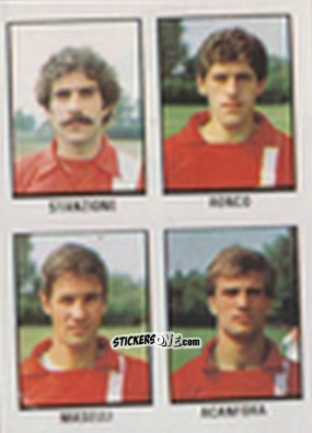 Figurina Francesco Stanzione / Maurizio Ronco / Claudio Maselli / Renato Acanfora - Calcio Flash 1981 n. 272 - Edizioni Flash