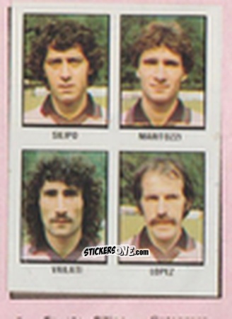 Figurina Fausto Silipo / Riccardo Maritozzi / Rosolo Vailati / Antonio Lopez - Calcio Flash 1981 n. 275 - Edizioni Flash