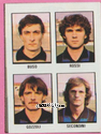 Figurina Sergio Buso / Federico Rossi / Luigi Gozzoli / Felice Secondini - Calcio Flash 1981 n. 280 - Edizioni Flash