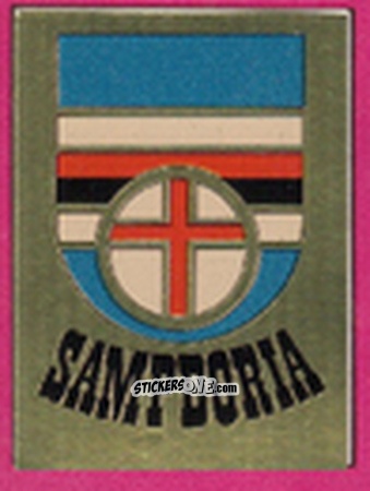 Figurina Scudetto Sampdoria - Calcio Flash 1981 n. SC34 - Edizioni Flash