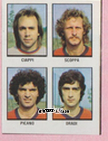 Figurina Walter Ciappi / Francesco Scoppa / Natale Picano / Stefano Dradi - Calcio Flash 1981 n. 292 - Edizioni Flash