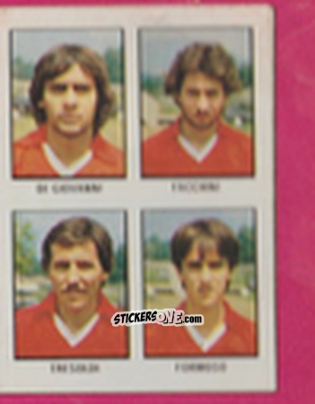 Cromo Vincenzo Di Giovanni / Luciano Facchini / Carlo Tresoldi / Umberto Formoso - Calcio Flash 1981 n. 297 - Edizioni Flash