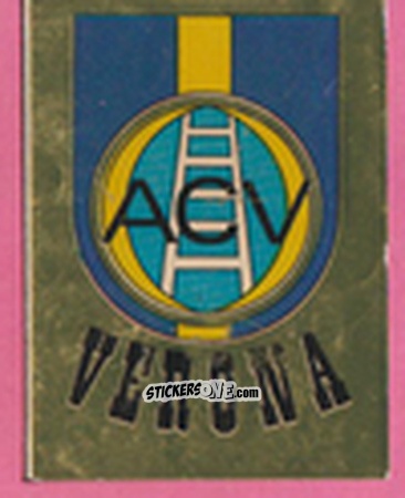 Sticker Scudetto Verona - Calcio Flash 1981 n. SC38 - Edizioni Flash