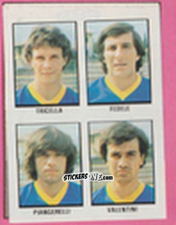 Cromo Roberto Tricella / Adriano Fedele / Giacomo Piangerelli / Gabriele Valentini - Calcio Flash 1981 n. 299 - Edizioni Flash