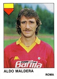 Figurina Aldo Maldera - Calcio Flash 1985 n. 222 - Edizioni Flash