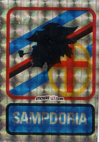 Cromo Scudetto Sampdoria - Calcio Flash 1985 n. SC15 - Edizioni Flash