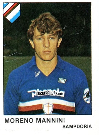 Cromo Moreno Mannini - Calcio Flash 1985 n. 241 - Edizioni Flash