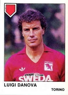 Sticker Luigi Danova - Calcio Flash 1985 n. 258 - Edizioni Flash