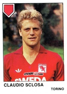 Sticker Claudio Sclosa - Calcio Flash 1985 n. 266 - Edizioni Flash