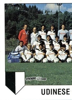 Cromo Squadra Udinese (puzzle 1) - Calcio Flash 1985 n. 271 - Edizioni Flash