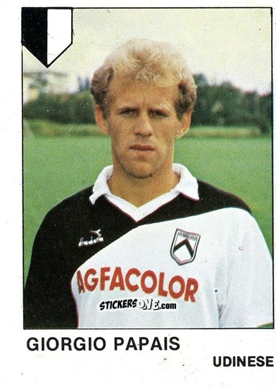 Cromo Giorgio Papais - Calcio Flash 1985 n. 283 - Edizioni Flash
