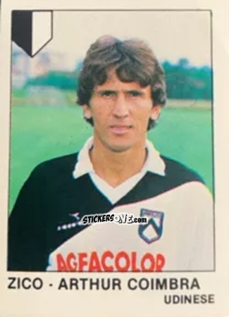 Figurina Zico - Arthur Coimbra - Calcio Flash 1985 n. 286 - Edizioni Flash