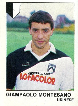Sticker Giampaolo Montesano - Calcio Flash 1985 n. 287 - Edizioni Flash