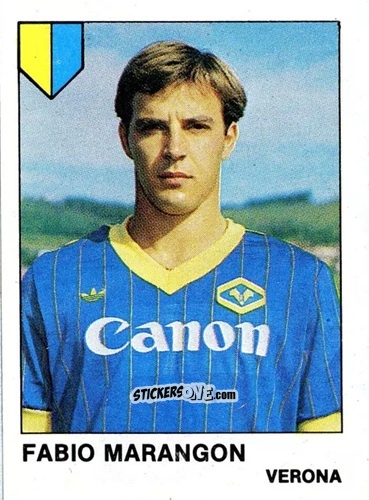 Sticker Fabio Marangon - Calcio Flash 1985 n. 298 - Edizioni Flash