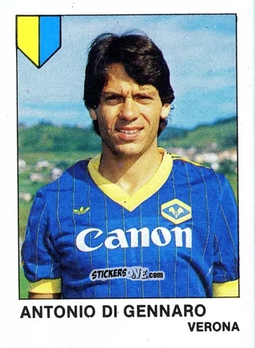 Sticker Antonio Di Gennaro - Calcio Flash 1985 n. 302 - Edizioni Flash
