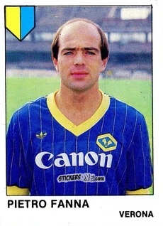 Sticker Pietro Fanna - Calcio Flash 1985 n. 305 - Edizioni Flash