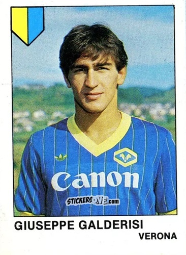 Sticker Giuseppe Galderisi - Calcio Flash 1985 n. 306 - Edizioni Flash