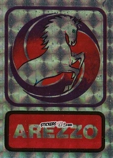 Sticker Scudetto Arezzo - Calcio Flash 1985 n. SC19 - Edizioni Flash