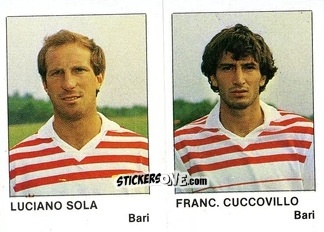 Sticker Luciano Sola / Franc. Cuccovillo - Calcio Flash 1985 n. 319 - Edizioni Flash