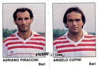 Sticker Adriano Piraccini / Angelo Cupini - Calcio Flash 1985 n. 320 - Edizioni Flash